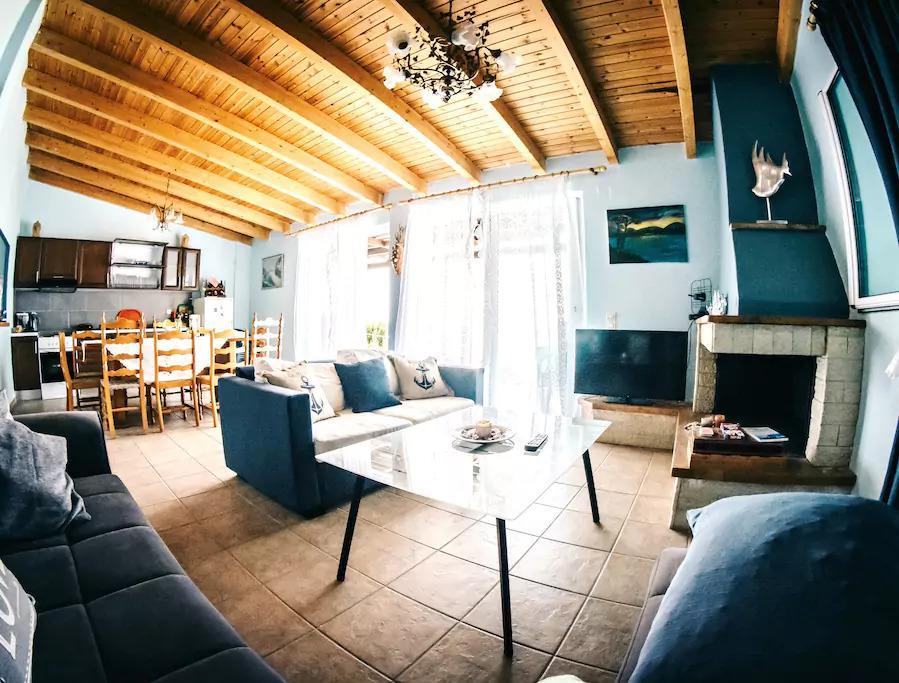 Villa Galanis By The Sea ニフォレイカ エクステリア 写真